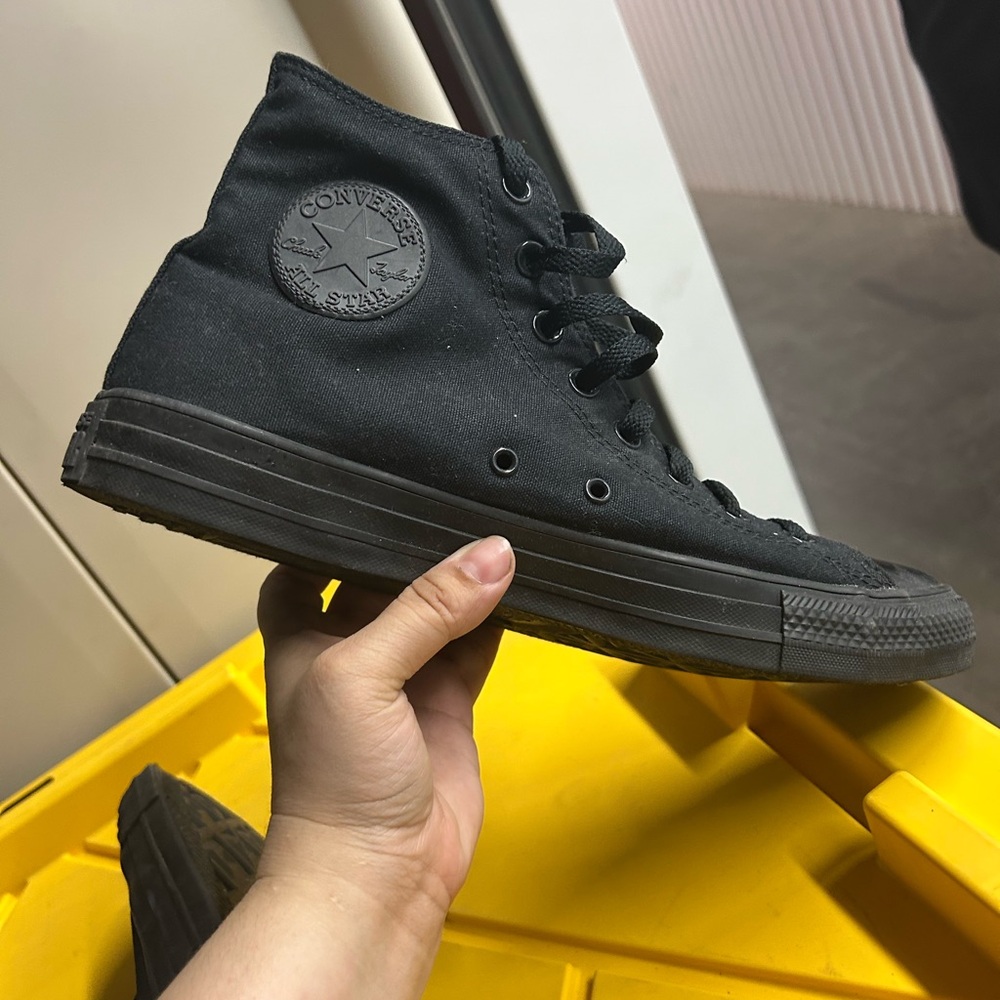 Converse All Black High-Top Sneakers